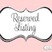 Rodriguez - RESERVED LISTING
