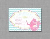 Little Mermaid Invitation - PRINTABLE