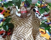Jungle Safari Diaper Cake Minis Great Baby Shower Centerpiece