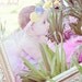 Flower Baby Headband with Rhinestone Button - Fabric Flowers - Children Spring - Yellow & Teal Rosette Headband with Rhinestone Button