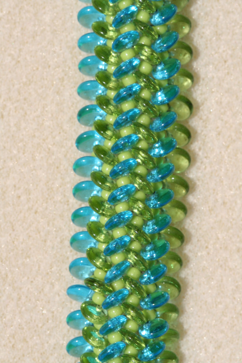 Blueberry and Lime Lentil Bracelet