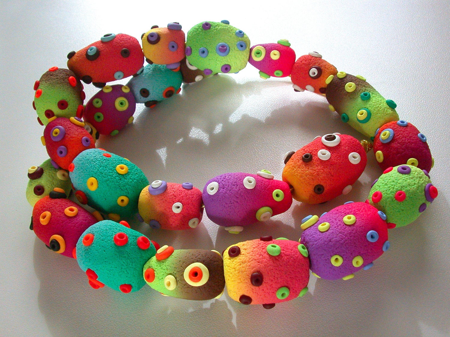 Polymer Clay Necklace Stomas