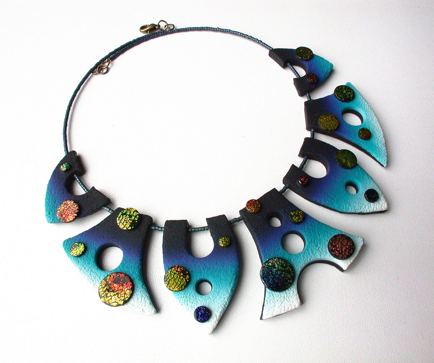 Otherworldly Polymer Clay Necklace