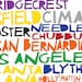 CALIFORNIA Digital Illustration Print of California State with Cities Listed