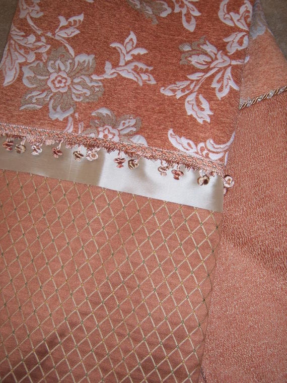 Pumpkin (Color), Taupe & White Throw Blanket
