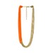 Multi Strand Neon Orange Chain Necklace