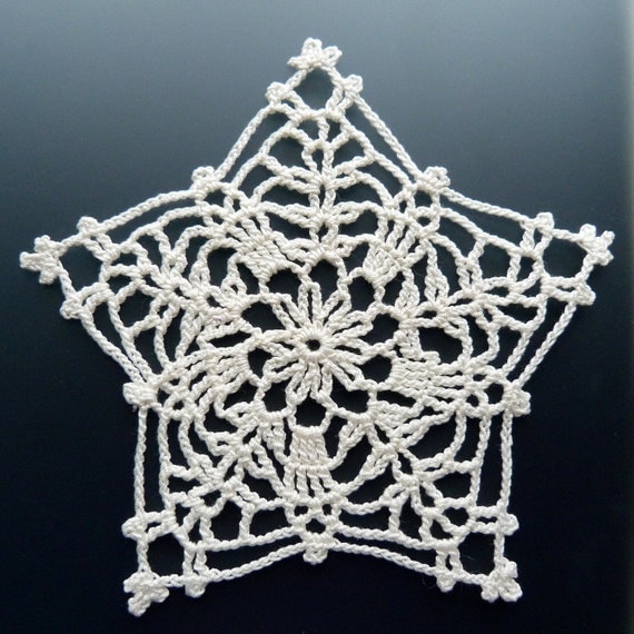 Crocheted Doily - Lonely Star