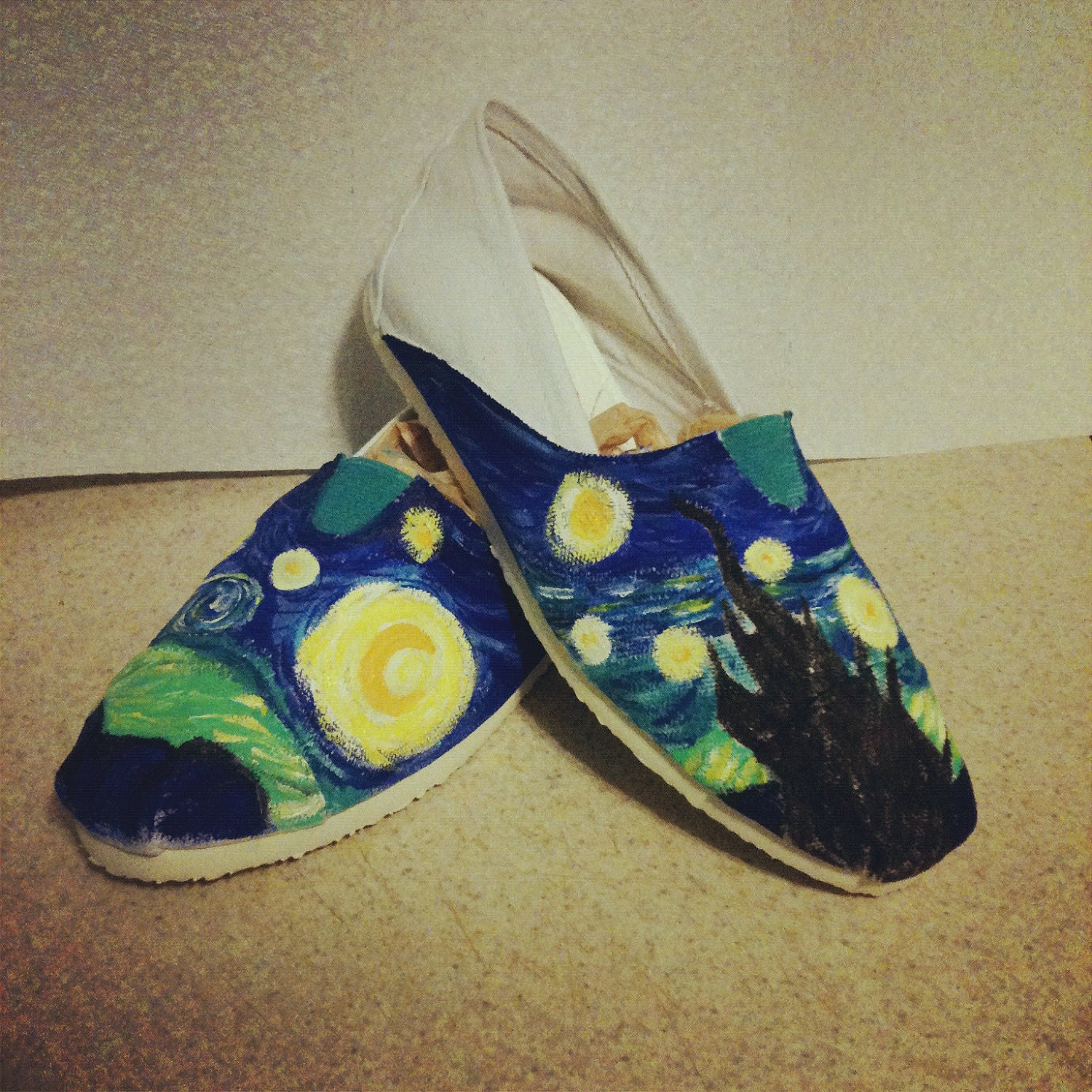 Custom Van Gogh Starry Night Custom TOMS Shoes