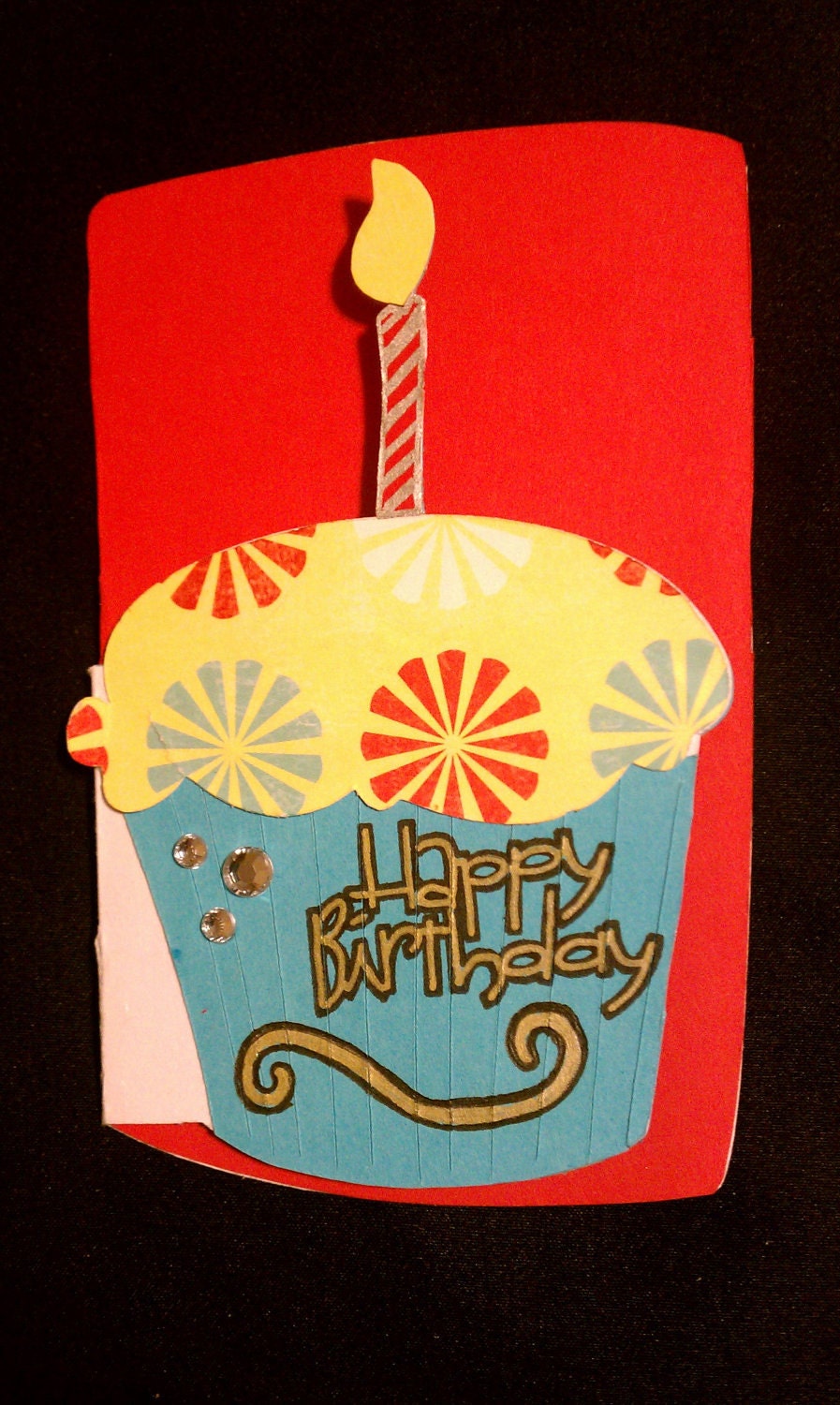 Birthday Cupcake Handmade Card
