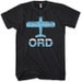 Fly Chicago O'Hare T-shirt - ORD Airport - Men S to 4XL and Youth XS to XL - Black or Brown