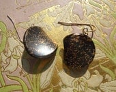 Antique button earrings, art deco
