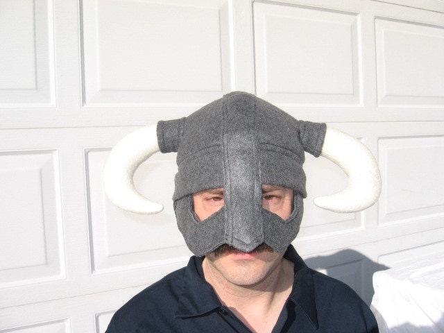 Skyrim Inspired Helmet.   Dragonborn he waits for.  Viking hat.  Price 35.00 without mask
