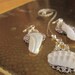 Oyster Shell, Silver Filligree and Swarovski Crystal Bridal Jewellery Set-Silver and White and all things Bright