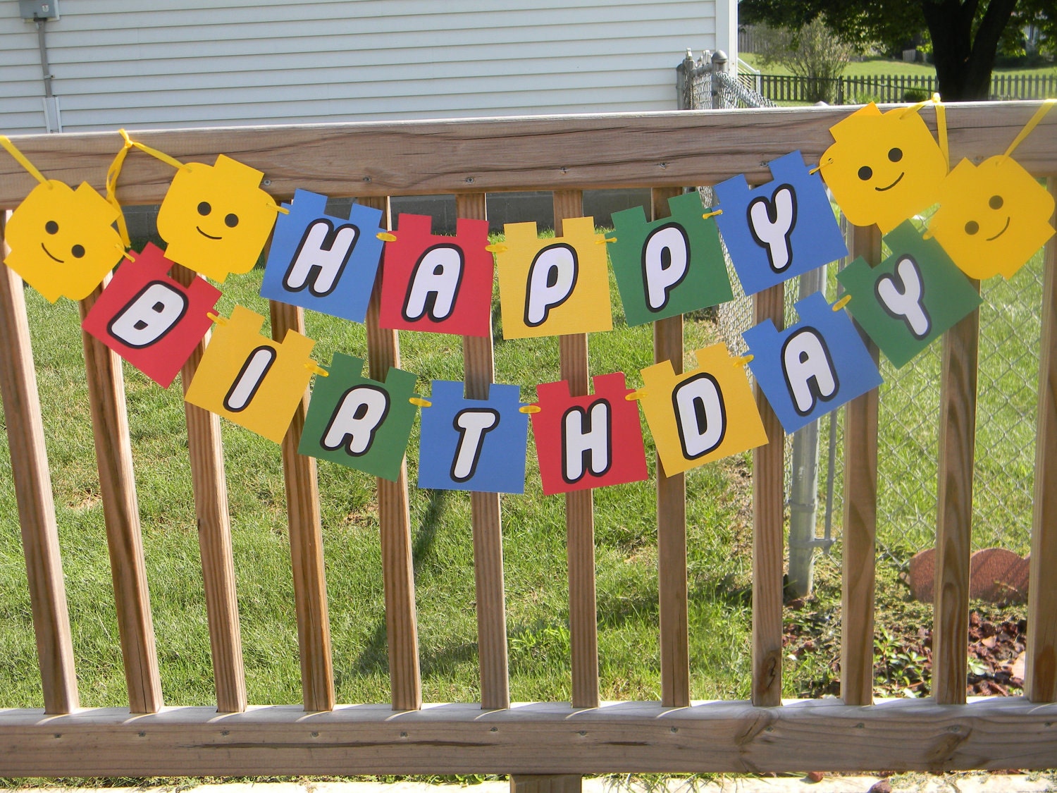 Lego Happy Birthday Banner