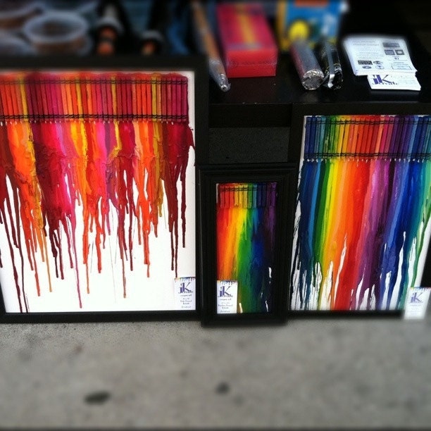 16" x 20" Custom Crayon Art