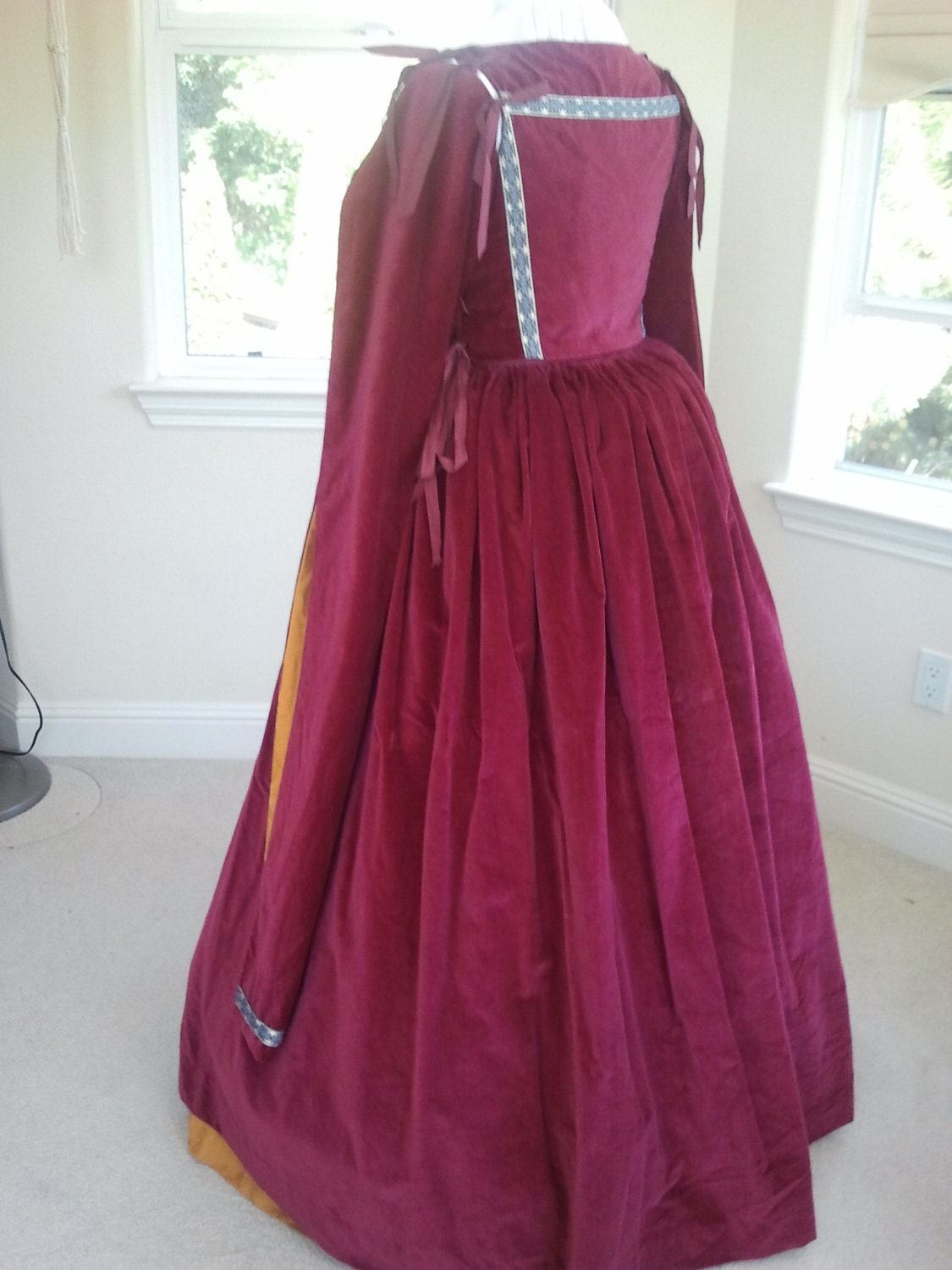 RESERVED Listing "jrose018" Velvet Renaissance Gown