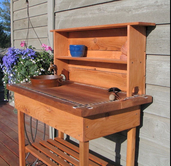 Potting Bench - Faucet - Sink & Shelf