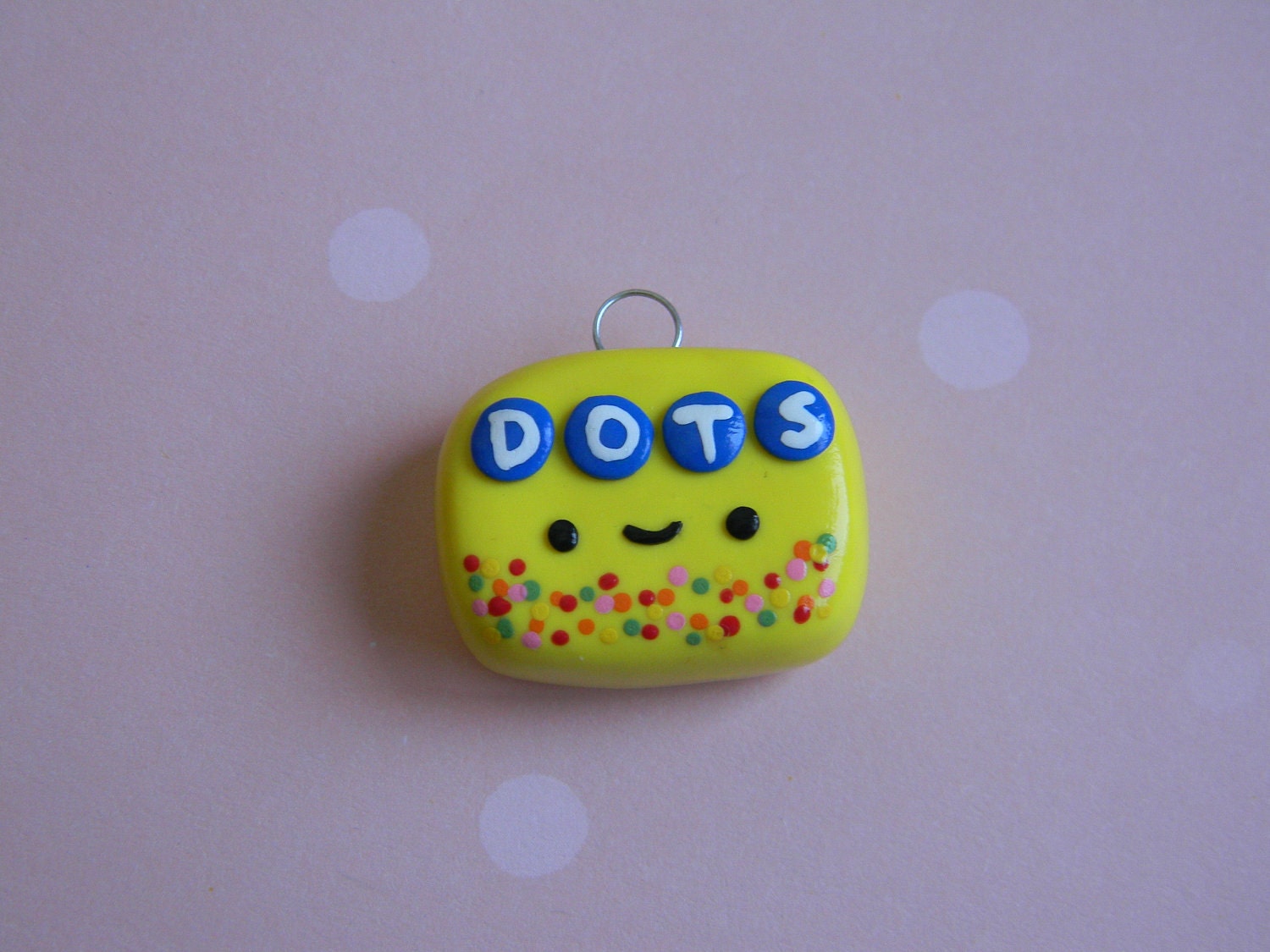 Kawaii DOTS Candy Box Charm-Polymer Clay-Made To Order
