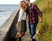 ENGAGEMENT PHOTO BURLAP Banner