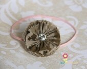 USMC - USMC Gathered Daisy Hair clip- Discounted Inventory