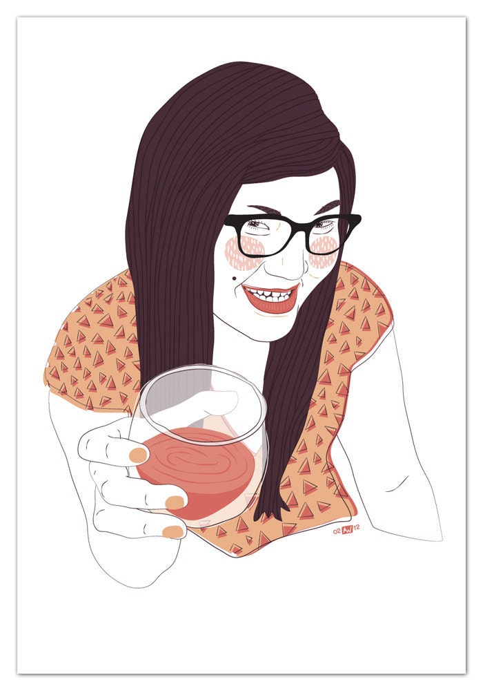 Custom Hand Drawn Digital Portrait: One Figure