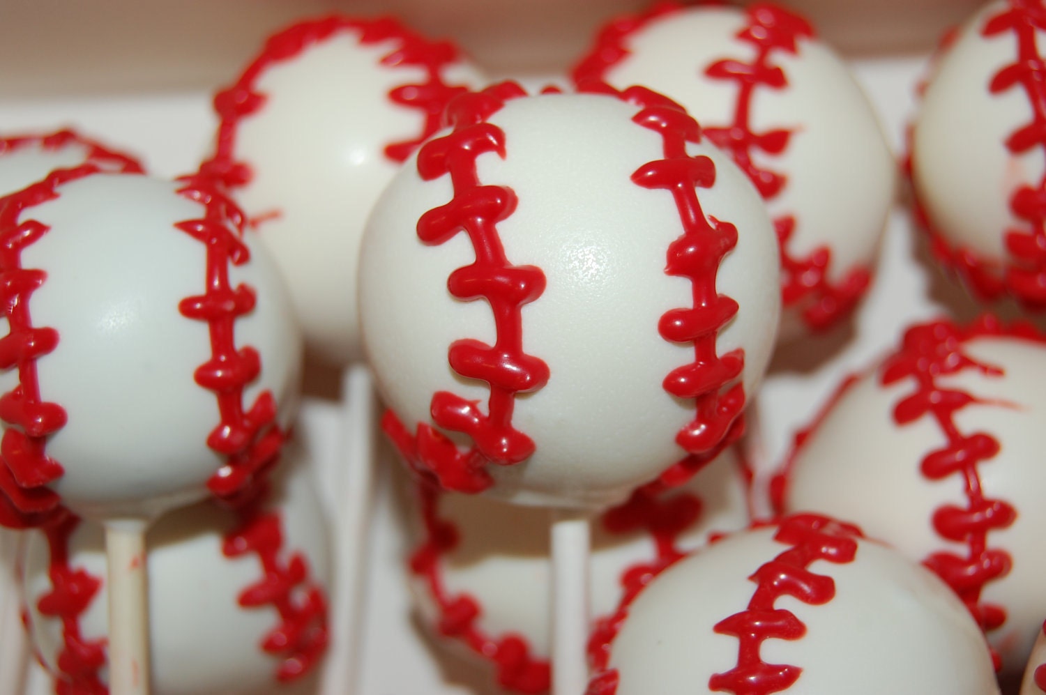 Baseball Cake Pops