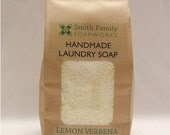 Handmade Laundry Soap, Lemon Verbena, Natural Laundry Soap, Cleans up to 50 loads of Laundry