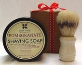 Shaving Soap, Pomegranate Shave Soap, with Gift Box, Father's Day Gift