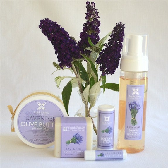 Lavender Soap Gift Set, Lavender Handmade Soap, Mothers Day Gift