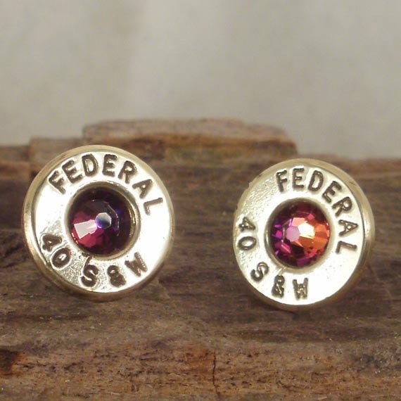 Volcano - Stud Earrings - Ultra Thin - S&W 40 Caliber