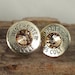Bullet  Earrings  - Stud Earrings - Ultra Thin - Colt 45 - Gold Rush