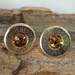 Bullet Earrings - Stud Earrings - Ultra Thin - Colt 45 - Sunrise