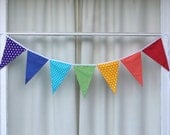 Rainbow Bunting Pennant Flags