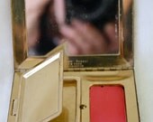 Vintage 14 Karat Gold Plated Compact by Richard Hudnut New York