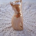 Vintage Peach Lustre Siamese Cat Salt Shaker