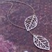 SALE- Leaf Necklace -STERLING SILVER Chain- Lariat Style- Perfect Wife, Mother, Sister Gift Falling For You by RevelleRoseJewelry