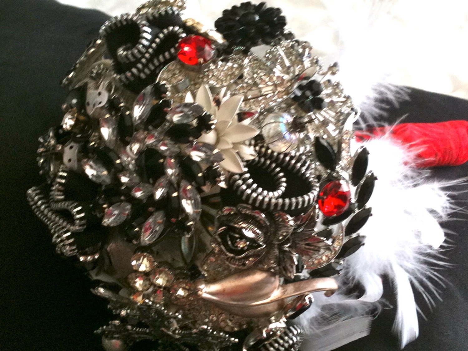Quirky Custom Brooch Bouquet from Baubles and Brides
