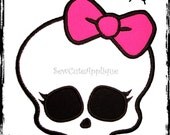 MH Girl Skull No Sew Applique Patch