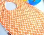 tangerine baby bib toddler bib orange