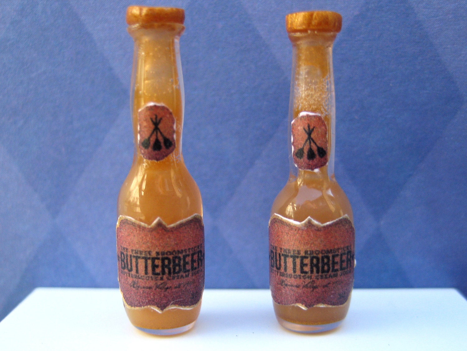 Miniature Bottle of Butterbeer from the wizarding world in 1/12 scale