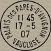 French Stamp Postmark Post Mark Pope Palace Letter Digital Download for Iron on Transfer Fabric Pillows Tea Towels DT421
