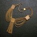 Vintage Festoon Necklace . Revival . Chain Fringe .