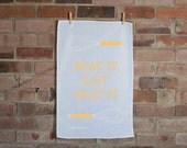 Lyrics set of Five Tea Towels