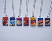 UK Harry Potter Saga Miniature Book Pendant Necklaces - Whole set of 7