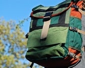 Mountain Master -- emerald and orange -- made to order.