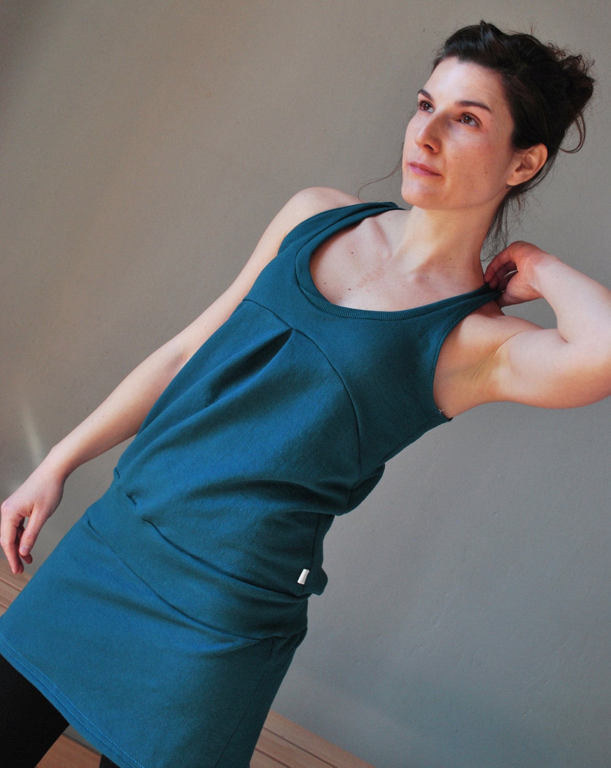 Teal Green Dress NANA Women /   Gift for her / Women fashion