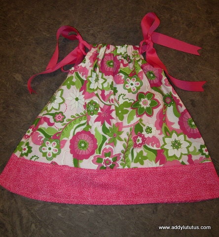 Pink Floral Pillowcase Dress