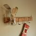 Rescued Pallet Wood - Wall Hanging - Storage for Kitchen Utensils -Flower Vase - Salvaged Mason Jar - Spoon Hooks