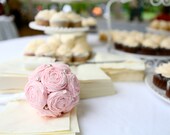 Whimsical Fabric Rosette Toss Bouquet