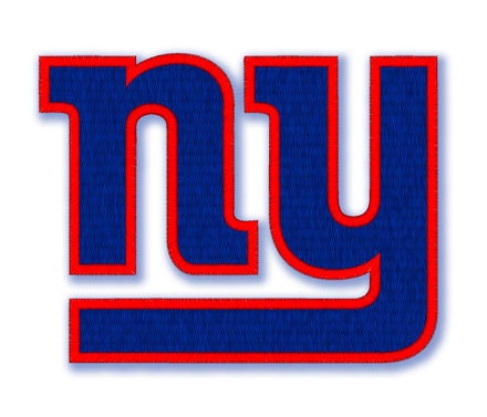 New York Giants Logo 090 - Machine embroidery design - Applique and filled stitches